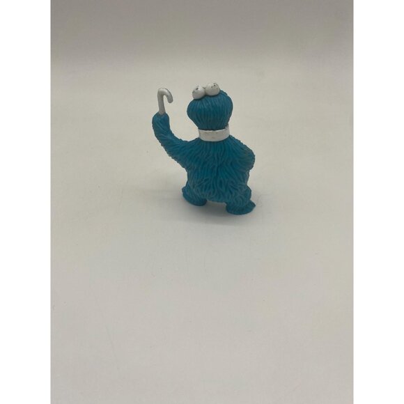 Vintage 80s Tara Toys Sesame Street Cookie Monster Cane and Hat Figurine - Picture 4 of 7
